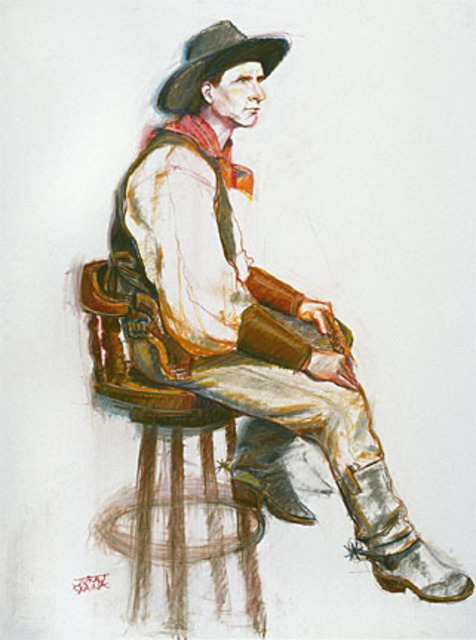 Juraj Skalina  'Portrait Of J 2', created in 2004, Original Drawing Pencil.