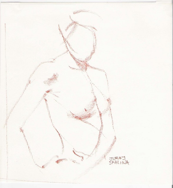 Juraj Skalina  'Sketch 4', created in 2005, Original Drawing Pencil.
