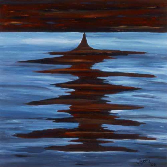Artist Jyoti Thomas. 'Ocean' Artwork Image, Created in 2002, Original Watercolor. #art #artist