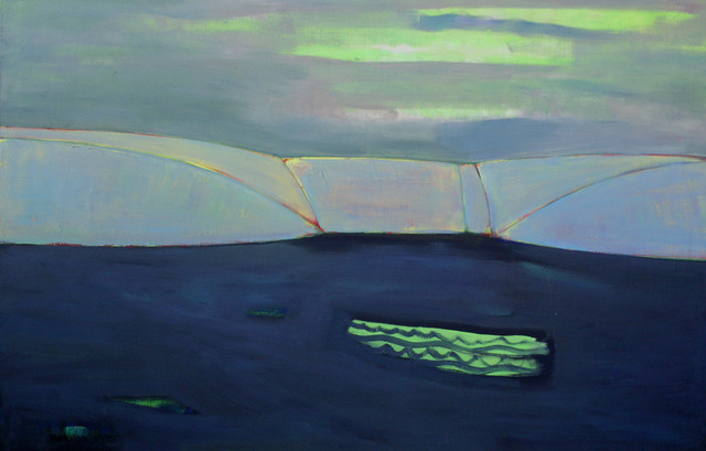 Didzis Kadaks  'ISLANDS I', created in 2003, Original Painting Oil.