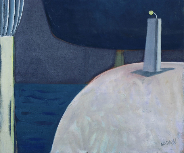 Didzis Kadaks  'LIGHTHOUSE IN THE WINTER     SILENCE', created in 2000, Original Painting Oil.