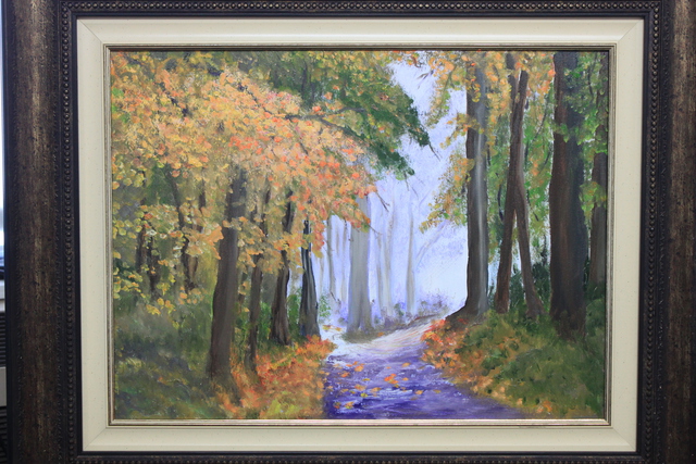 Willem Petrus Kallmeyer  'AUTUMN IN THE FOREST', created in 2013, Original Painting Oil.