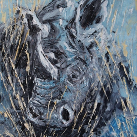 white rhino By Willem Petrus Kallmeyer