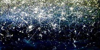 Kalli Matzora: 'stars', 2014 Oil Painting, Sky. stars, night, black andwhite...