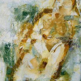Hans-ruedi Kammermann: 'Body  Gold Variation I', 2000 Oil Painting, nudes. 
