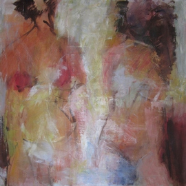 Hans-ruedi Kammermann: 'FRAMMISCHI DI INCONTRO', 2012 Oil Painting, Gestalt. 
