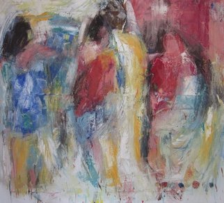 Hans-ruedi Kammermann: 'SUMMERS FLAIR', 2010 Oil Painting, People. 