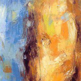 Hans-ruedi Kammermann: 'dialog golden thread', 2002 Oil Painting, Communication. Artist Description: Mito, sogno. . . trasfigurazione; a Oriente il velo della maya. La bellezza pittorica ci protegge nel salto nell' ignoto dionisiaco. ...