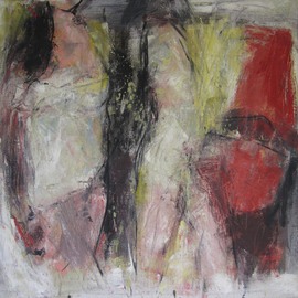 Hans-ruedi Kammermann: 'dual pledge', 2010 Oil Painting, Gestalt. 