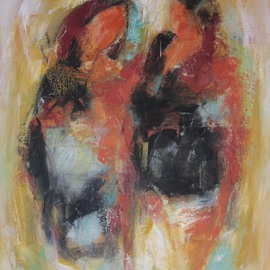 Hans-ruedi Kammermann: 'promenade', 2008 Oil Painting, Gestalt. 