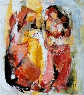 Hans-ruedi Kammermann: 'trust n dance', 2005 Oil Painting, Ethnic. 
