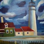 Lighthouse in New England By Aleksandr Trachishin