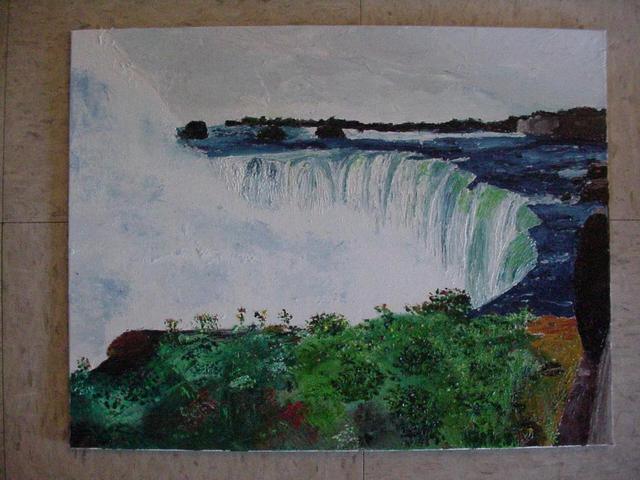 James Asher  'Niagra Falls', created in 2004, Original Fresco.