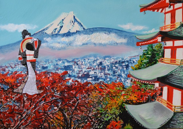 Artist Katarina Radenkovic. 'Japan' Artwork Image, Created in 2015, Original Painting Oil. #art #artist