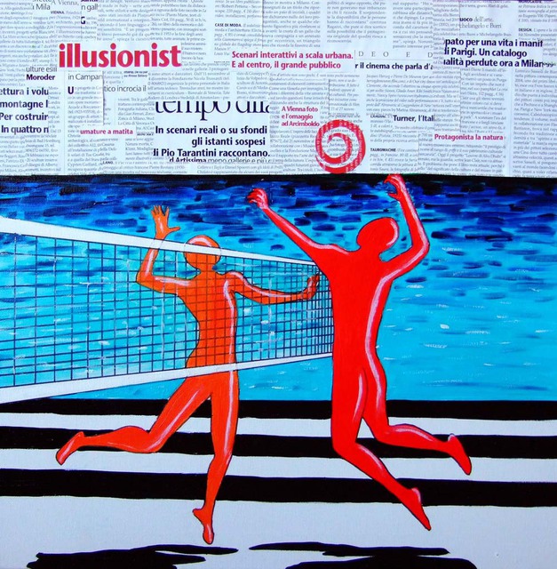 Artist Katarina Radenkovic. 'Sport Life' Artwork Image, Created in 2014, Original Painting Oil. #art #artist