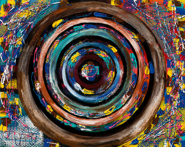 Karis Kim  'Circle', created in 2020, Original Painting Acrylic.