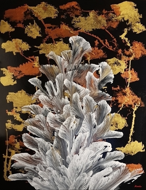 Karis Kim  'Free Flower2', created in 2020, Original Painting Acrylic.