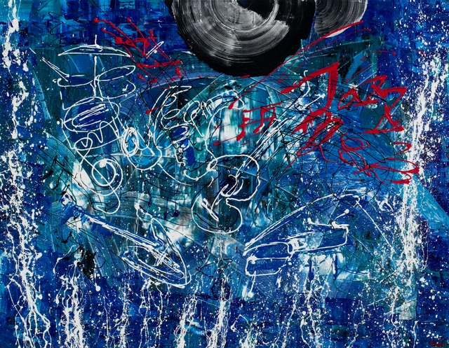 Karis Kim  'Rhythm And Blues', created in 2020, Original Painting Acrylic.