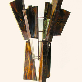 Hana Kasakova Artwork Lonely Shepherd, 2014 Stained Glass, Geometric
