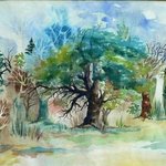 Spring Trees 1 By Diane Kastensmith Bradbury