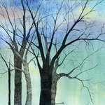 Spring Trees 27 By Diane Kastensmith Bradbury