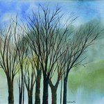 Spring Trees 28 By Diane Kastensmith Bradbury