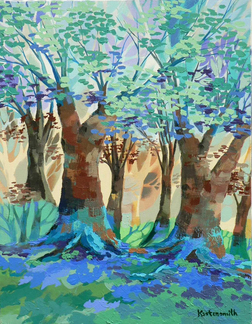 Artist Diane Kastensmith Bradbury. 'Trees 178' Artwork Image, Created in 2006, Original Painting Acrylic. #art #artist