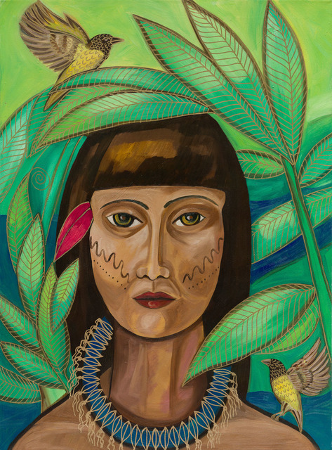 Katerina Bohac Linares  'Yanomami', created in 2019, Original Painting Acrylic.