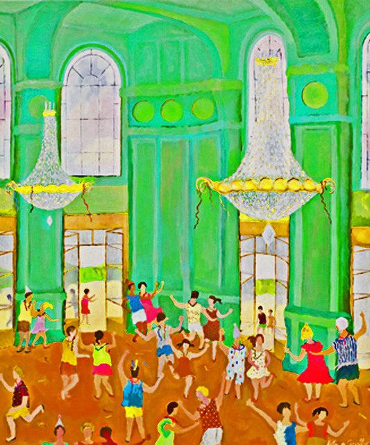 Katia De Carvalho  'Bal Of Carnival II', created in 2007, Original Painting Oil.