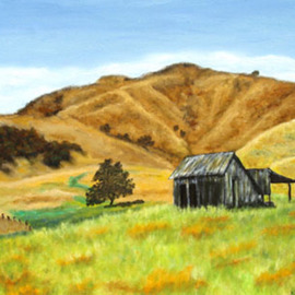 Kathleen Mcmahon: 'Healdsburg Barn', 2004 Oil Painting, Landscape. Artist Description: An abandoned barn in Healdsburg, in Northern California.More artwork is available at kathleenmcmahon. com...