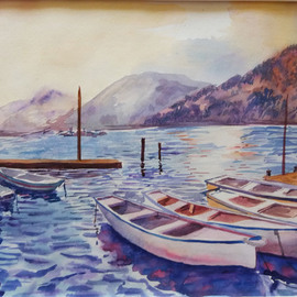 boats in the bay By Natalia Kavolina