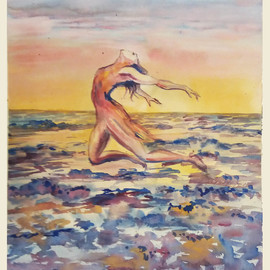 dancing at the sea By Natalia Kavolina