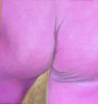 Michael Kehrlein: 'guy in pink tights', 2021 Oil Painting, Erotic. Homeoerotic...