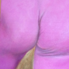 Michael Kehrlein: 'guy in pink tights', 2021 Oil Painting, Erotic. Artist Description: Homeoerotic...