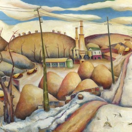 L. Kelen: 'concrete plant', 2020 Oil Painting, Representational. Artist Description: I needed to paint something that no one would want.  This is a place in which no one sees beauty.  It hangs where it is the last thing I see before turning out the lights, and the first thing I see in the morning. ...