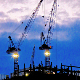 construction cranes 1a By Ken Lerner