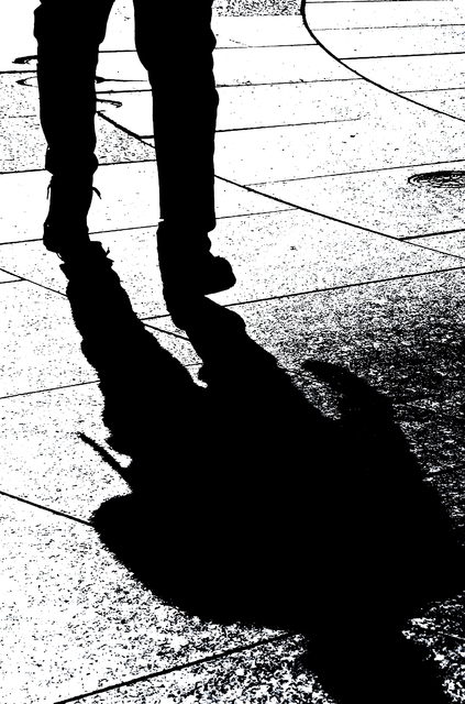 Ken Lerner  'Pedestrian Shadows 10', created in 2022, Original Photography Color.