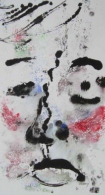 Ken Hillberry: 'In a Wink or 2', 2009 Monoprint, People.          impressionistic view,  monotype; watercolor        ...