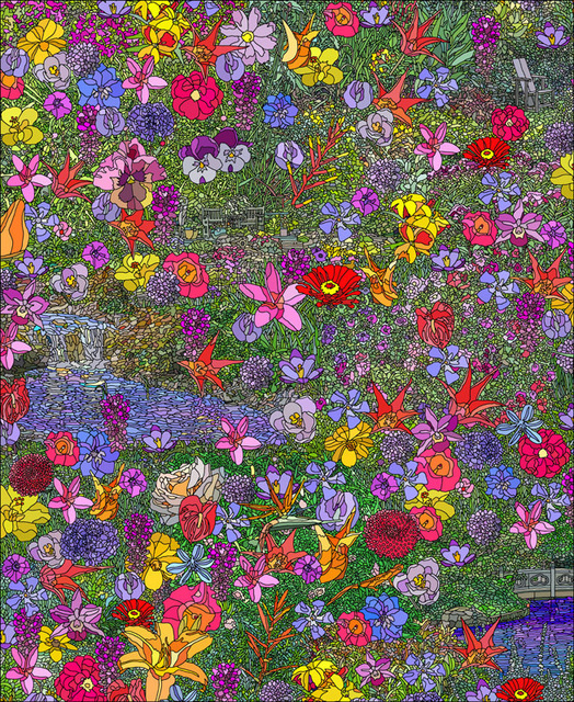 Artist Ken Slabach. 'Garden' Artwork Image, Created in 2012, Original Digital Art. #art #artist