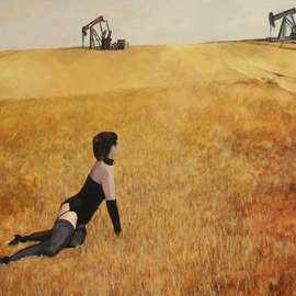 Kenn Zeromski: 'Maggies World', 2010 Oil Painting, Americana. Artist Description:  Maggie' s World - 48 x 36 oil on canvas        ...