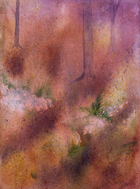 Debbie Homewood  'Forest Floor', created in 2011, Original Watercolor.
