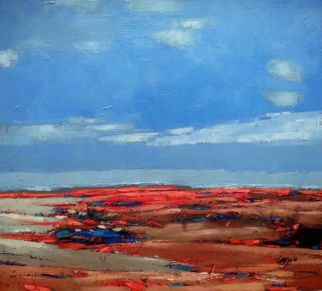 Kestutis Jauniskis  'Autumn Landscape', created in 2022, Original Painting Oil.