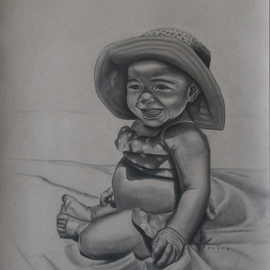 Kyle Foster: 'Sophie', 2008 Charcoal Drawing, Portrait. 