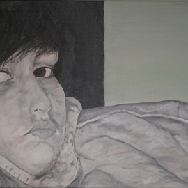 Ken Hovren: 'Shea', 2009 Acrylic Painting, Portrait. 