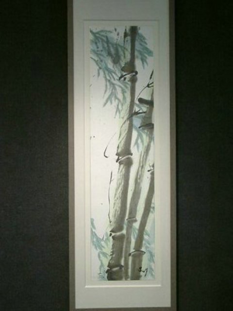 Artist Kichung Lizee. 'Enchanted Jade Garden Series Bamboo' Artwork Image, Created in 2005, Original Paper. #art #artist