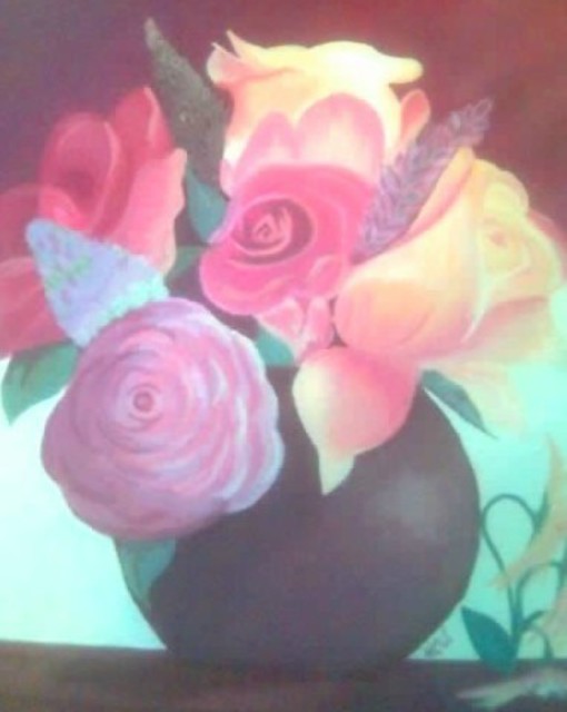 Kimberley Walton  'Rustic Floral', created in 2006, Original Printmaking Giclee.