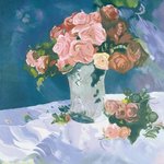 Vase of Flowers IRIS Giclee Print By Kimberley Walton