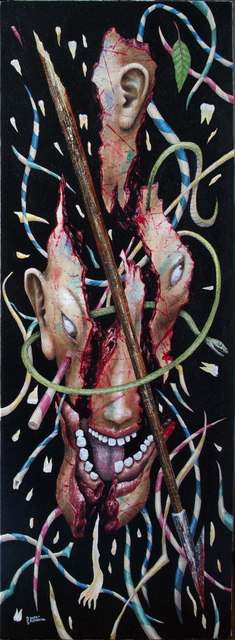 Tkl Kizimecca  'Collapsing Passion', created in 2020, Original Painting Oil.