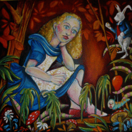 alice contemplating By Karl James