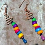 Colorful Copper Squiggles By Cheryl Brumfield-Knox